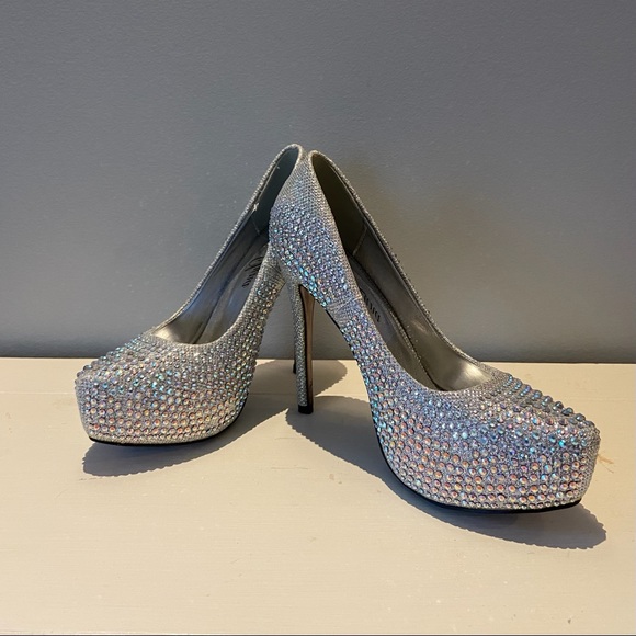 NEW 💎 Pageant/Competition Jeweled High Heels - Picture 2 of 3